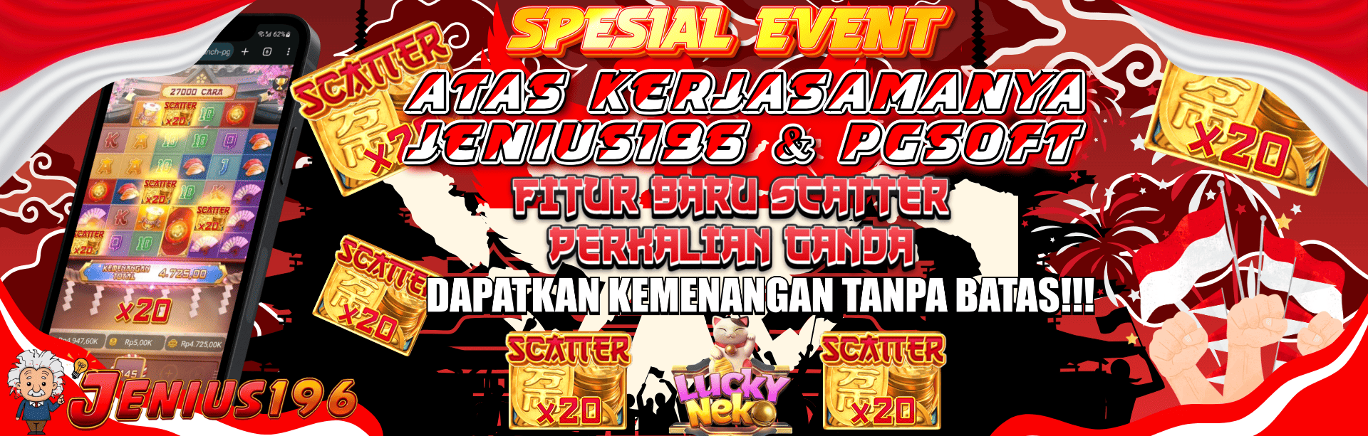PERKALIAN GANDA LUCKY NEKO