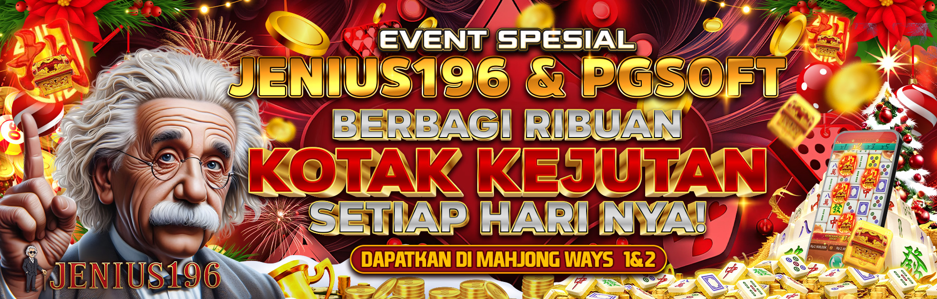 SPECIAL EVENT KERJASAMA JENIUS196 & PG SOFT DAPATKAN RIBUAN KOTAK KEJUTAN SETIAP HARINYA DI MAHJONG1