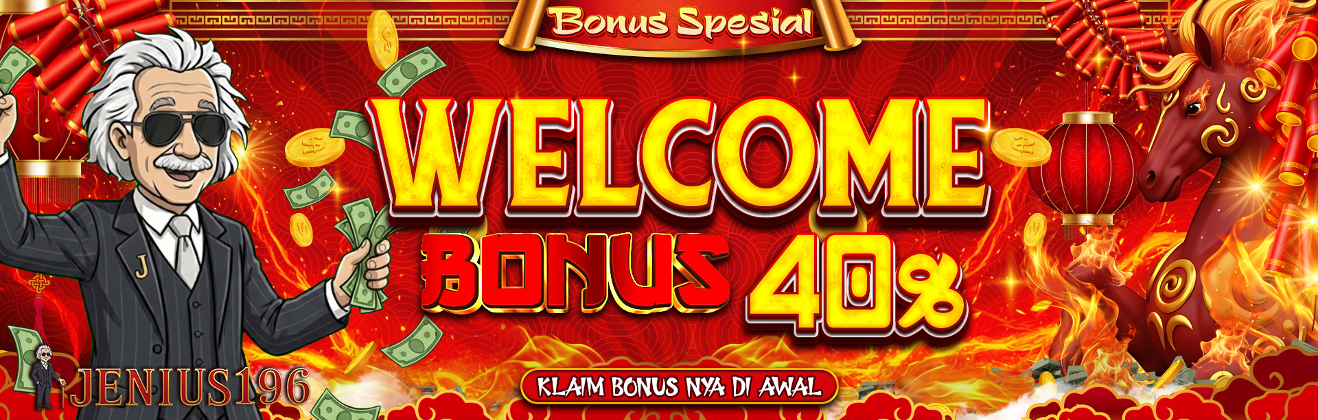BONUS NEW MEMBER 40%