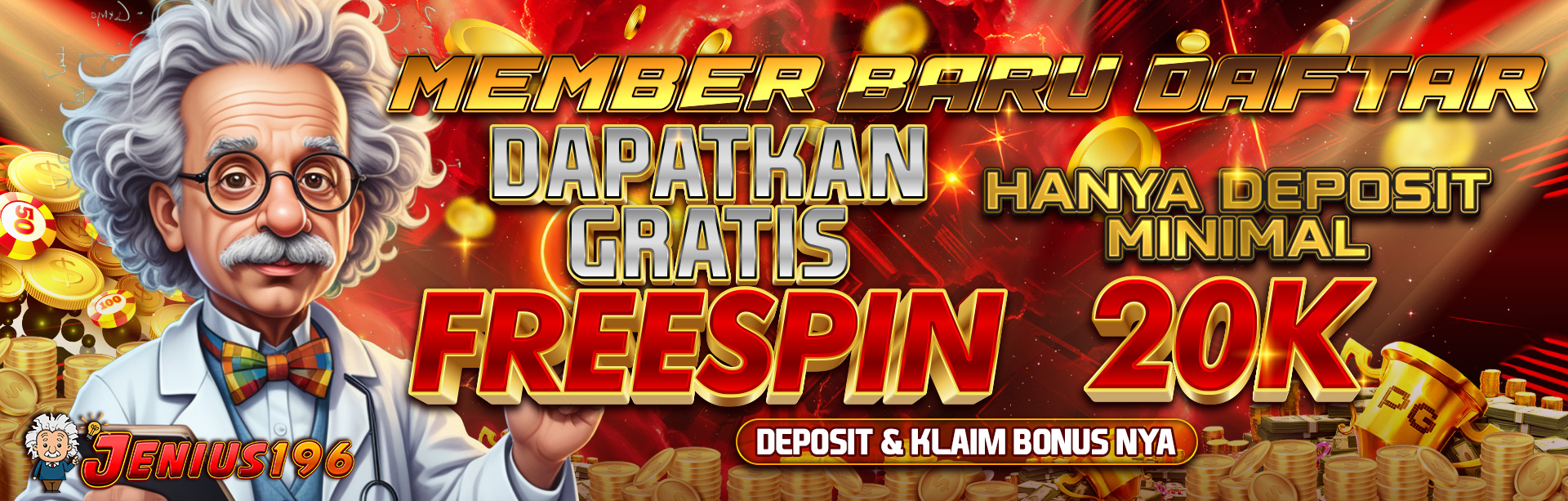 EVENT SPESIAL KOLABORASI JENIUS196 & PG SOFT!