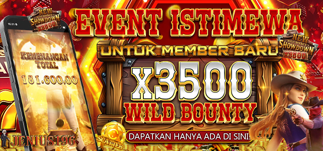 SPESIAL EVENT NEW WILD BOUNTY SHOWDOWN PERKALIAN X3500 PERKALIAN TUNGGAL KERJASAMA JENIUS196 & PG SO